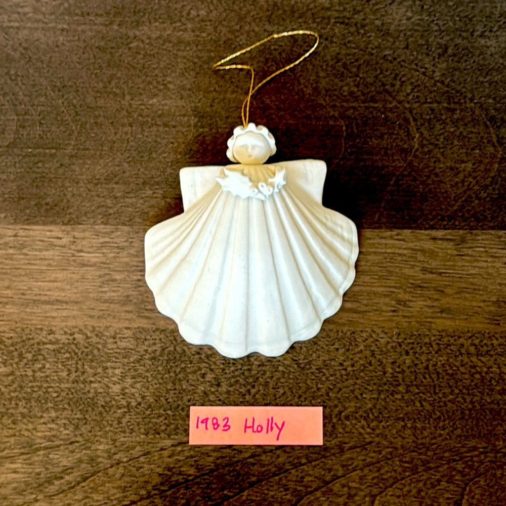 Margaret Furlong 1983 Holly Porcelain Star
Angel Christmas Ornament